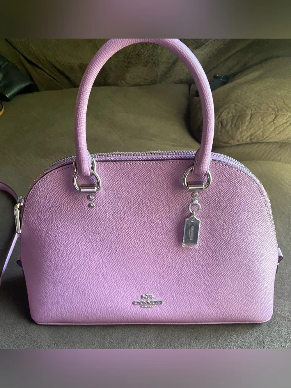 Purple coach bag